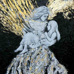 Angel with Gold wings